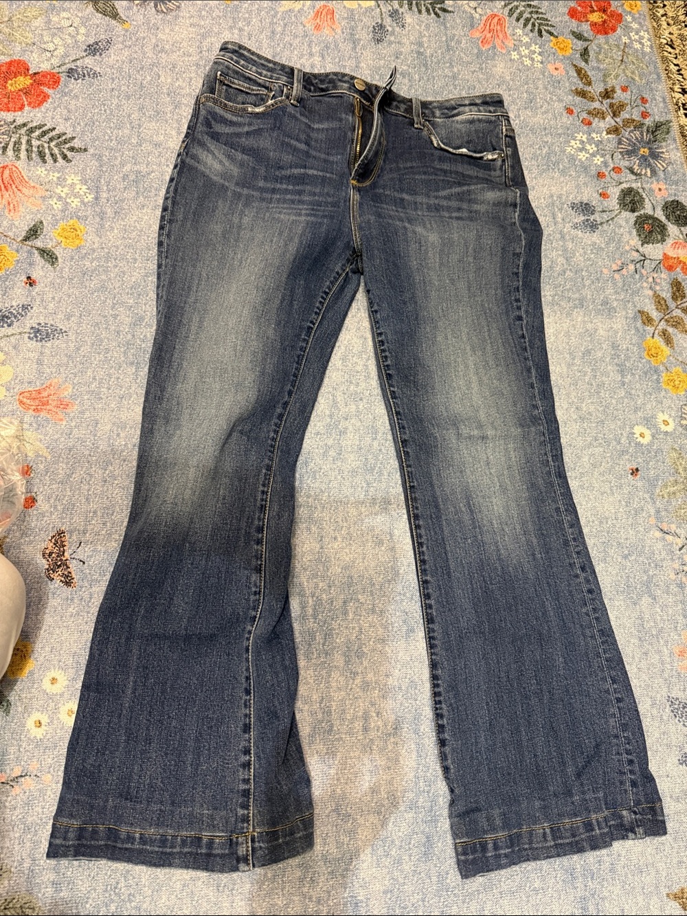 DRIFTWOOD Women's Dark Blue Flared Jeans